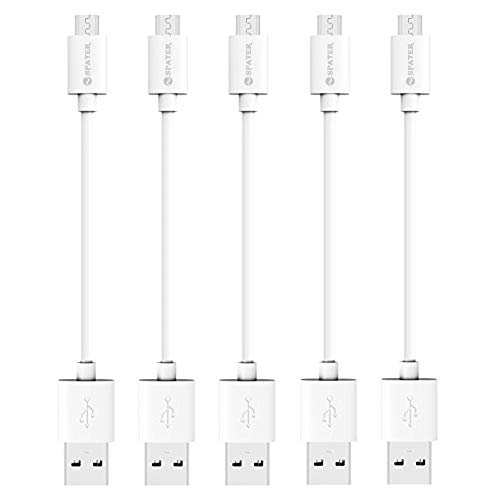 Short Micro USB Cable, 5-Pack 7-Inch Short Micro USB to USB 2.0 Charging Cables - Fast Android Charger Compatible for Samsung Galaxy S7 Edge Tab J7 Note 5, LG, Kindle, Sony, HTC One, Etc. - Click to Buy