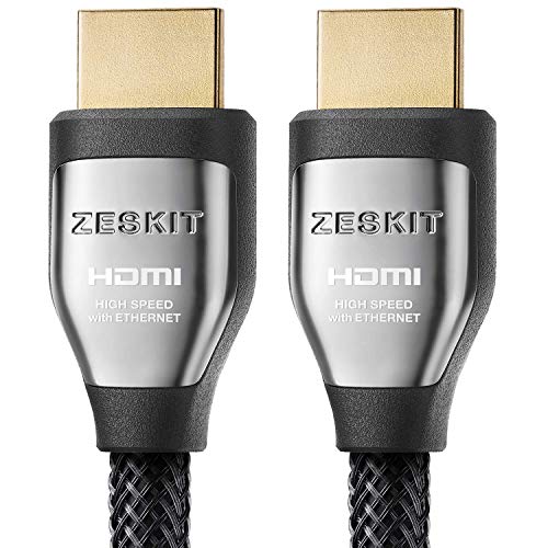 Zeskit Cinema Plus 6.5ft 4K High Speed with Ethernet 22.28Gbps HDMI 2.0b Cable, 4K 60Hz HDR ARC 4:4:4 HDCP 2.2 - Click to Buy