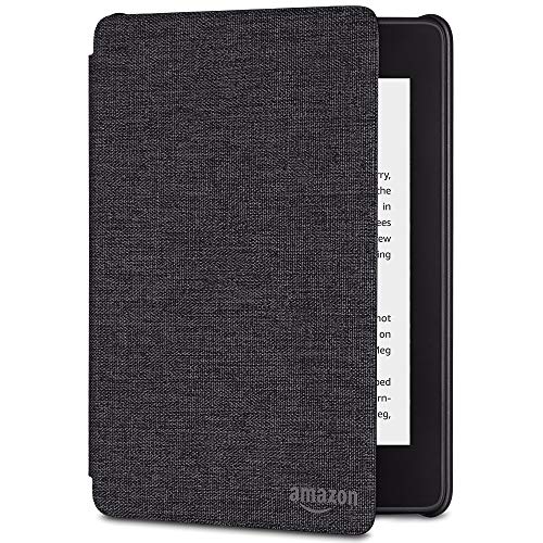 All-new Kindle Paperwhite Water-Safe Fabric Cover (10th Generation-2018), Charcoal Black - Click to Buy