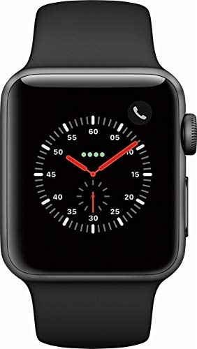 Apple Watch Series 3 - GPS+Cellular - Space Gray Aluminum Case with Gray Sport Band - 38mm (Renewed) - Click to Buy