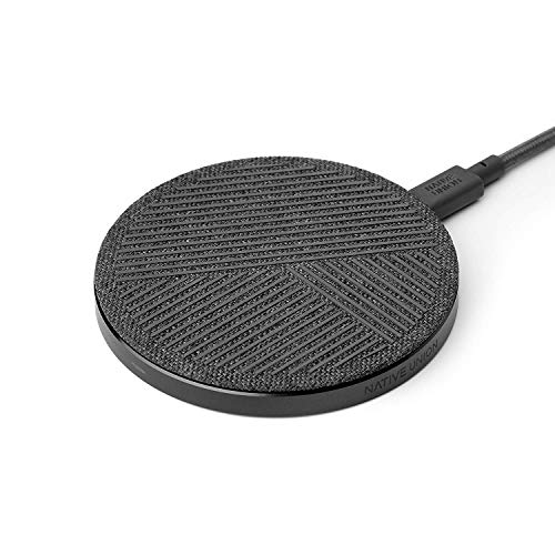 Native Union Drop - High Speed Wireless Charger [Qi Certified] 10W Non-Slip Fast Wireless Charging Pad - Compatible with iPhone 11/11 Pro/11 Pro Max/XS/XS Max/XR/X/8/8 Plus (Slate) - Click to Buy