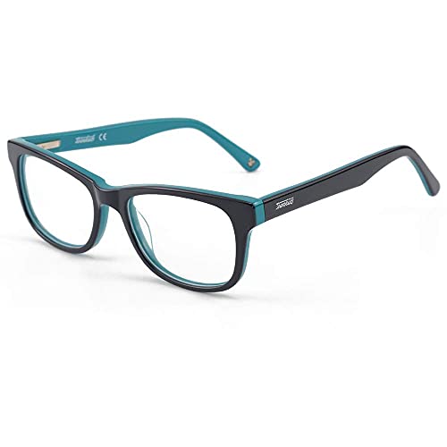 Blue Light Shield Computer Reading/Gaming Glasses for Kids- 0.0 Magnification - Anti Blue Light 90% UV Protection Low Color Distortion, Classic Black and Green Frame - Essential Gaming Gear (TK4002C1) - Click to Buy