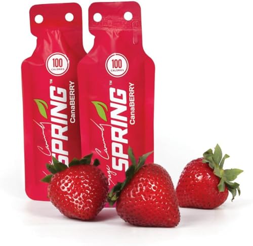 Spring Energy - Canaberry - Strawberry Smoothie Gel (Vegan) 100 Kcal - 20 Pack - Click to Buy