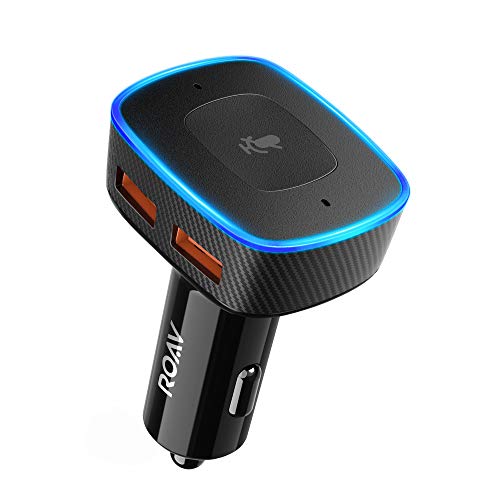 Roav Anker Viva Pro Chargeur de Voiture USB 2 Ports Compatible avec Alexa pour la Navigation, Les appels vocaux et la Diffusion de Musique pour Voitures avec Bluetooth/CarPlay/Android - Click to Buy