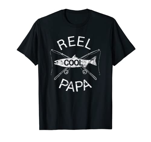 Father's Day Gifts Funny Fishing Reel Cool Papa Dad Joke T-Shirt - Click to Buy