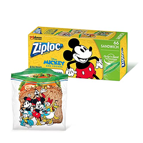 Ziploc Brand Sandwich Bags featuring Disney Frozen Designs, 66 ct - Click to Buy
