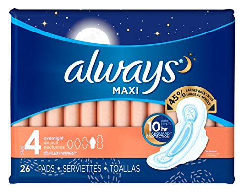 Always Pads Maxi Overnight Size 4-26 Count (3 Pack) - Click to Buy