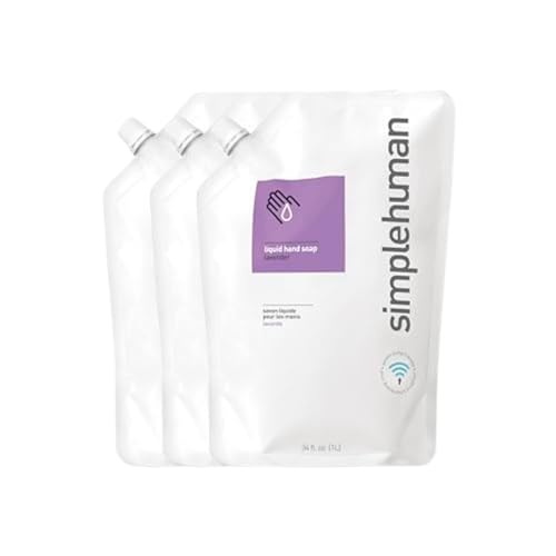 simplehuman Lavendar Moisturizing Liquid Hand Soap 34 Fl. Oz. Refill Pouch (Pack of 3) - Click to Buy