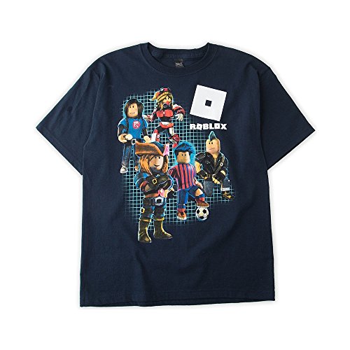 ROBLOX Boys Short Sleeve Shirt (S (8), Navy) - Click to Buy