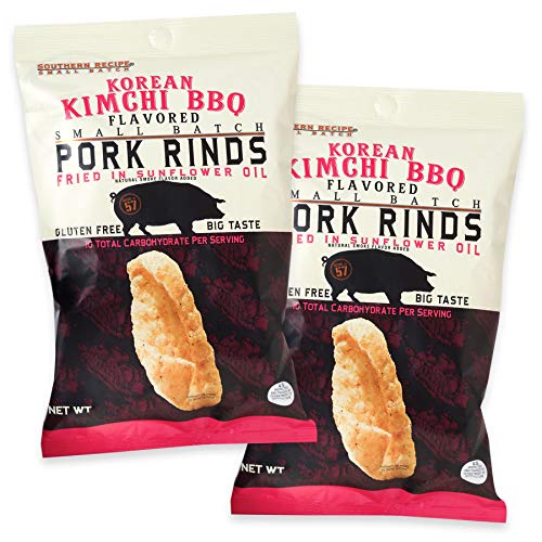 Southern Recipe Small Batch Süd-Rezept Gluten-freie Schweinefleisch-Rinden Fried in Sonnenblumenöl 4 Oz, 2er Pack (Kimchi Bbq) - Click to Buy