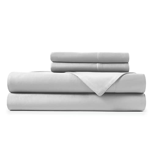 Hotel Sheets Direct Bed Sheet Set 100% Viscose Sheet Set (Split King, Grey) - Click to Buy