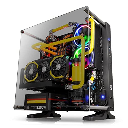 Thermaltake Core P3 Tempered Glass Black Edition ATX Open Frame Panoramic Viewing Tt LCS Certified Gaming Computer Case - Click to Buy