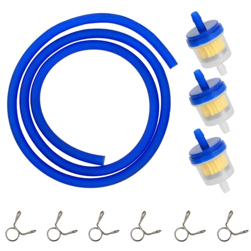 HIAORS Dirt Bike Gas Fuel Line Compatible with GY6 139QMB 157QMJ SSR110 150cc 125cc 90cc 70cc 50cc Taotao Apollo Trailmaster Scooter Moped Go Kart ATV Quad 4 Wheeler Motorcycle Parts Blue with Clamps - Click to Buy