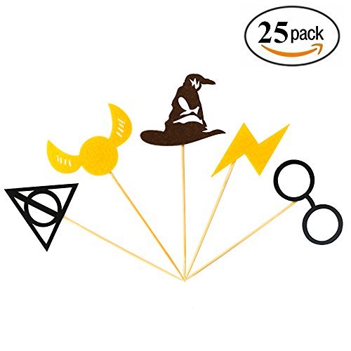 30PCS Wizard Cupcake Toppers, HP Birthday Party Cake Decorations, Wizard Theme Party Supplies - Click to Buy