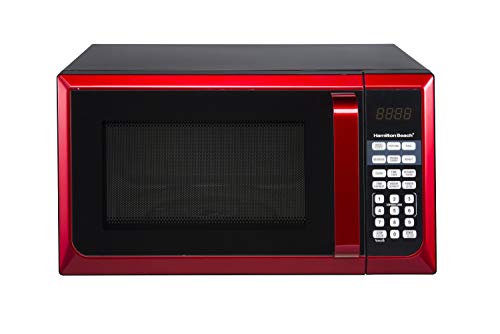 Hamilton Beach 0.9 cu.ft. Microwave Oven, Red - Click to Buy