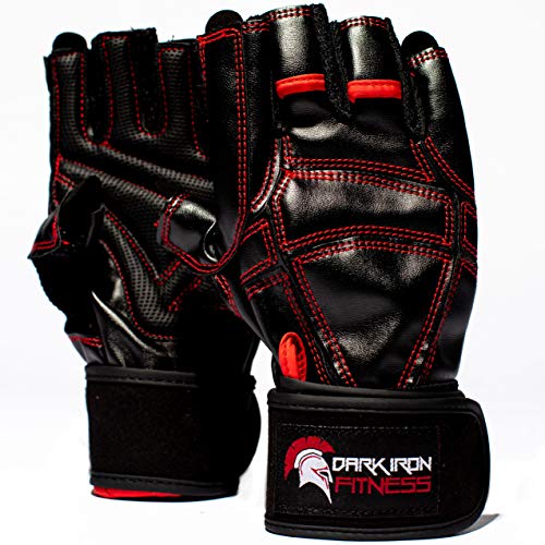 Work Out Gloves for Weight Lifting - Top Men and Womens Weightlifting Gym Glove for Barbell Exercise Workouts - Extra Soft Protective Grips for Comfortable Workout Grip with Lock In Wrist Wrap - Click to Buy