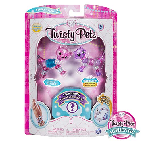 Twisty Petz, Series 2 3-Pack, Frostie Polar Bear, Purrela Kitty and Surprise Collectible Bracelet Set for Kids - Click to Buy