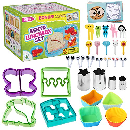 UpChefs Complete Bento Silicone Lunch Box Supplies and Accessories for Kids - Click to Buy