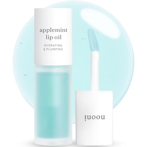 Nooni Korean Lip Oil - Applemint | Gift, Moisturizing, Glowing, Revitalizing, and Tinting for Dry Lips with Mint Extract, 0.12 Fl Oz - Click to Buy