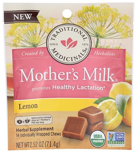 Traditional Medicinals Mother's Milk Lactation Chews, Lemon (14 count) - Click to Buy