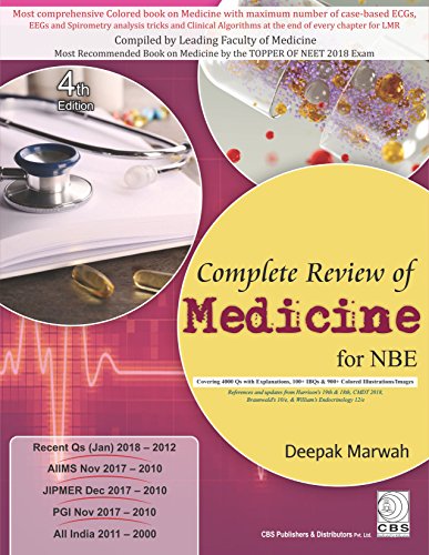 Complete Review Of Medicine For Nbe 4Ed (Pb 2018) [Paperback] [Jan 01, 2018] Marwah D. - Click to Buy
