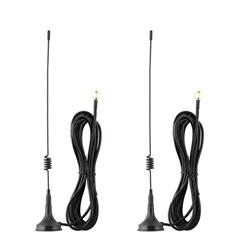Tonton 2 Pack 10ft 7dBi WiFi Antenna Extension Cable with Magnetic Base for IP Wireless Security Camera and CCTV Wireless Camera System - Click to Buy