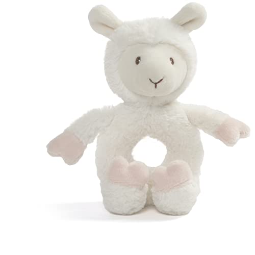 Baby GUND Toothpick Llama Rattle Plush Stuffed Animal 7.5", Cream - Click to Buy