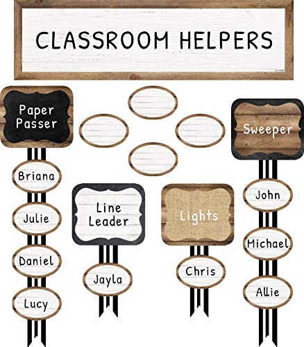 Schoolgirl Style 47 Pieces Industrial Chic Job Assignment Mini Bulletin Board Set 21" x 6"