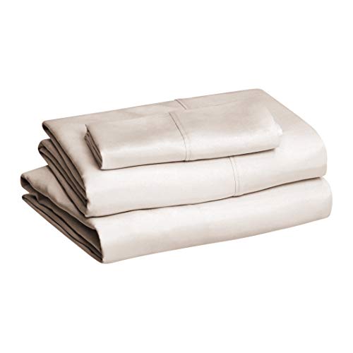 AmazonBasics Light-Weight Microfiber Sheet Set - Twin, Taupe, 4-Pack - Click to Buy