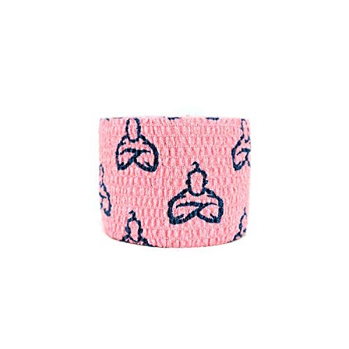 Liftgenie Tearable Elastic Adhesive Weightlifting Tape | Protects Thumbs When Lifting Weights & Prevents Knurling | Stretchy Adhesive Athletic Hook Grip Tape for Weightlifters (Pink, 3 Rolls Prime) - Click to Buy