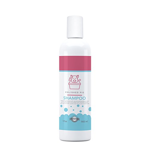 Polished Pig Shampoo. Natural Oatmeal Soothes Your Pet Pig. Wheat Germ & Almond Oil for Dry, Itchy Skin. No Added Color & Mild Scent for a Gentle Clean. Treats Your Mini Pig Deserves. 17 oz - Click to Buy