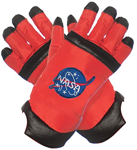 Underwraps Kid's Children's Astronaut Gloves Costume - Orange Childrens Costume, orange, One Size