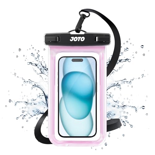 JOTO Universal Waterproof Phone Case for iPhone 16 15 14 13 Plus Pro Max, IPX8 Cellphone Dry Bag 12 11 Pro Max XR X 8 7 6S Plus SE, Galaxy S23 S22 S21 S20+ S20 S10 Plus Note, Pixel up to 7" -Clearpink - Click to Buy