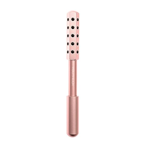 YOUTHLUX Radiance Roller - Germanium Stone Uplifting Face Beauty Massage Tool/Roller/Wand for Skin Tightening, De-Puffing, Sculpt/Lift, Anti-Aging | Uplift Face Roller, Facial Roller (Rose Gold) - Click to Buy