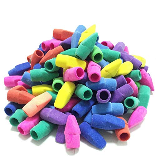 Pencil Top Eraser Caps Arrowhead for Kids Students Office Supplies Assorted Colors in Bulk Pack of 250 - Click to Buy