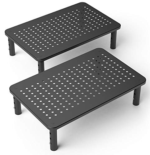 Husky Mounts Support d'écran et d'ordinateur portable de qualité supérieure avec construction solide et écurie (Paquet de 2) Noir - Click to Buy