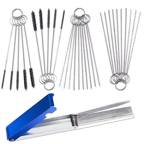 Set of 3 Carburetor Carbon Jet Cleaner, AIFUDA 13 Wire Torch Tip Cleaner Tool and 2 pcs of 10 Needles 5 Brushes Cleaning Tool Kit for ATV Welder Motorcycle - Click to Buy