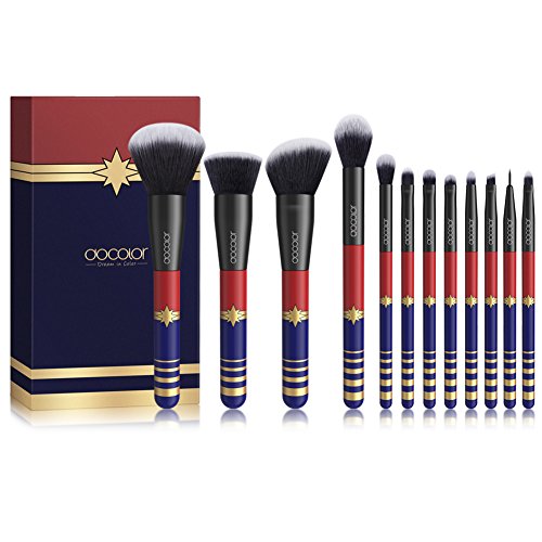 Docolor 12 Pieces Makeup Brushes Starlight Goddess Professional Makeup Brush Set Face Powder Foundation Blending Blush Contour Concealer Eye Shadow Eyeliner Make Up Brushes Kit - Click to Buy