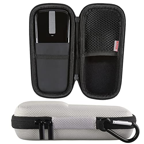 BOVKE Protective Carrying Case for Microsoft Arc Touch Mouse Hard EVA Shockproof Travel Storage Pouch Cover Bag, Light Grey - Click to Buy