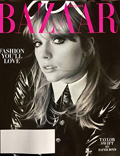 Harper's Bazaar August 2018 Fashion You'll Love - Taylor Swift on Pattie Boyd (B&W Cover) - Click to Buy