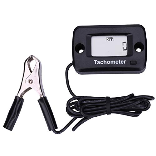 Searon Digital Chainsaw Tachometer ON/Off Switch for Chainsaw Cropper Generator Lawn Mower RV ATV Dirt Bike Motocross Boat Tractor - Click to Buy
