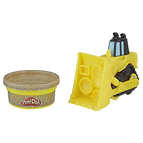 Play-Doh Wheels Mini Bulldozer Toy with 1 Can of Non-Toxic Play-Doh Stone Colored Buildin' Compound - Click to Buy