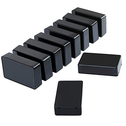 Elcoho 10 pièces Plastique étanche Boîtes de jonction Coque pour Electronic Project 10 x 6 x 2,5 cm, Noir, noir - Click to Buy