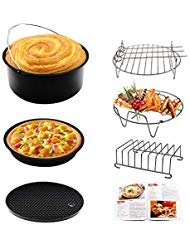 Air Fryer Accessories 6pcs 7 Inches Universally Available for Philips Gowise Cozyna Fit all 3.7QT - 5.3QT - 5.8QT with Cookbook - Click to Buy