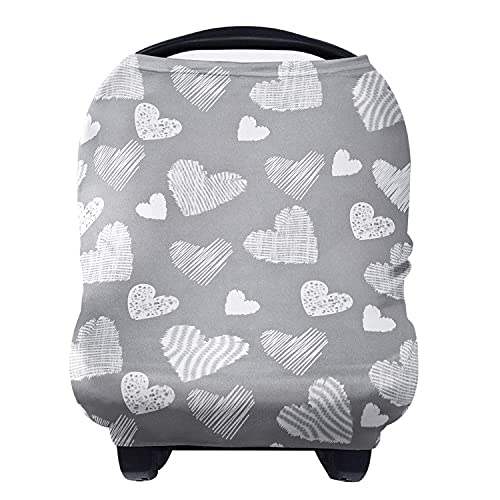 Yoofoss Nursing Cover Breastfeeding Scarf - Baby Car Seat Covers, Infant Stroller Cover, Strechy Carseat Canopy for Boys and Girls - Click to Buy