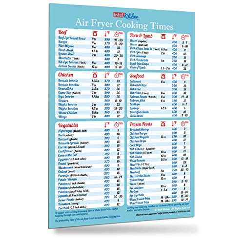 Must-Have Air Fryer Accessories Air Fryer Cooking Times All-In-One Magnet Accurate Perfect Instant Guide Big Text Easy To Read Healthy Handy Quick Cheat Sheet Chart 8”x11” Kitchen Gift Recipe Cookbook - Click to Buy