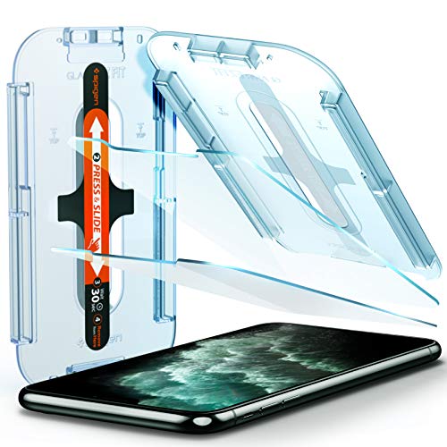 Spigen EZ Fit Tempered Glass Screen Protector for iPhone 11 Pro Max and iPhone XS Max - 2 Pack - Click to Buy