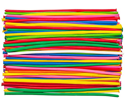 Twisting Balloons 200 Count Animals 260Q Magic Balloons Assorted Color Latex Long Balloons for Shape Party Clowns Wedding Birthdays Decoration - Click to Buy
