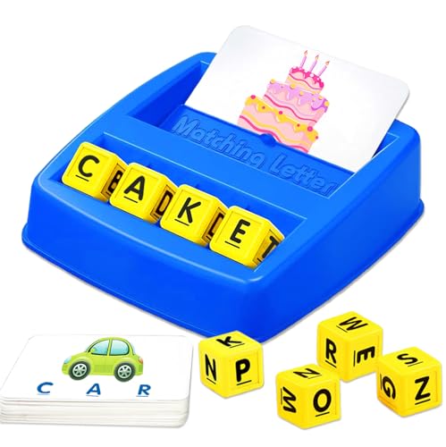 Educational Toys for 3 4 5 Year Old Boys Girls, Matching Letter Game Preschool Learning Activities for Kids Ages 3-8 Years Old Ideal Gift for Toddler - Click to Buy