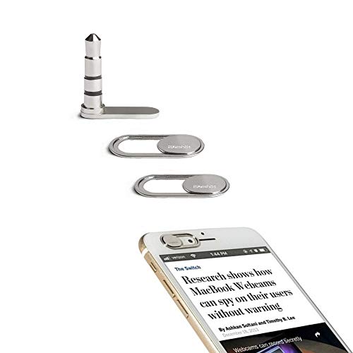 sunshot Sound Blocker Anti-eavesdropping | Laptop Webcam Camera Cover Protection for Phone Laptop Tablet | Mic Blocker Lock Your Sound, Webcam cover Stops Webcam Spying(1 Mic Blocker + 2 Webcam cover) - Click to Buy